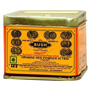 BUSH Orange Red Food Colour Powder 100gms