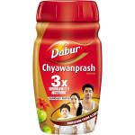 DABUR Chyawanprash | 3X Immunity Action | With 40+ Ayurvedic Herbs | Helps Build Strength & Stamina | Builds Overall Health, 1 count, 500 grams