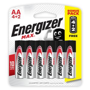 Energizer Max AA 4+2 Battery