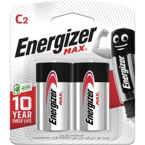 Energizer Max Alkaline C Batteries - Pack Of 2