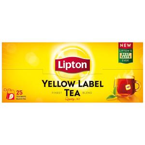 Lipton Yellow Label Black Tea, 25 Teabags