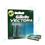 Gillette Vector Plus Manual Shaving Razor Blades - 2 Cartridge - Men, 2 Count