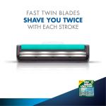 Gillette Vector Plus Manual Shaving Razor Blades - 2 Cartridge - Men, 2 Count