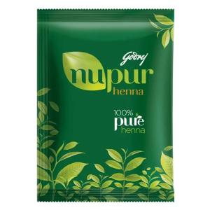Godrej Nupur 100% Pure Henna Powder for Hair Colour (Mehandi) | for Hair, Hands & Feet 150g