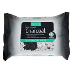 Beauty Formulas Charcoal Facial wipes 25pc