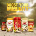 DABUR Chyawanprash | 3X Immunity Action | With 40+ Ayurvedic Herbs | Helps Build Strength & Stamina | Builds Overall Health, 1 count, 500 grams