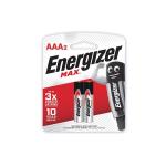 Energizer AAA 2 Max Batteries 1.5 Volts E92-BP2