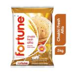 Fortune Chakki Fresh Atta, 5 kg, 100% Atta 0% Maida