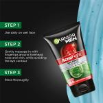 Garnier Men, Anti-Pimple Face Wash, Repairs Skin & Balances Oils, AcnoFight, 100 g