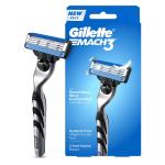 Gillette Mach 3, Shaving Razor For Men | Most Comfortable Shave | 3D Blade Technology | Metal Handle For Superior Grip