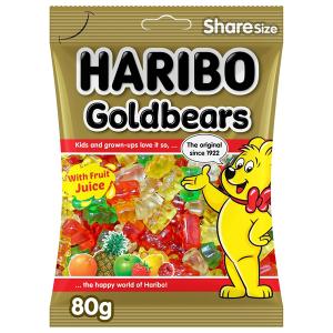 Haribo Jelly Gold Bears, 80 g