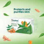 Himalaya Herbals Protecting Neem and Turmeric Soap, 125gm